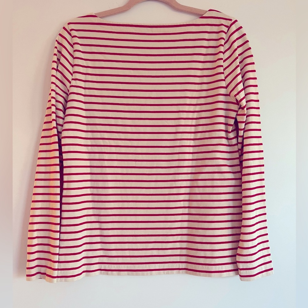 J CREW LS STRIPE TOP - Picture 2 of 2